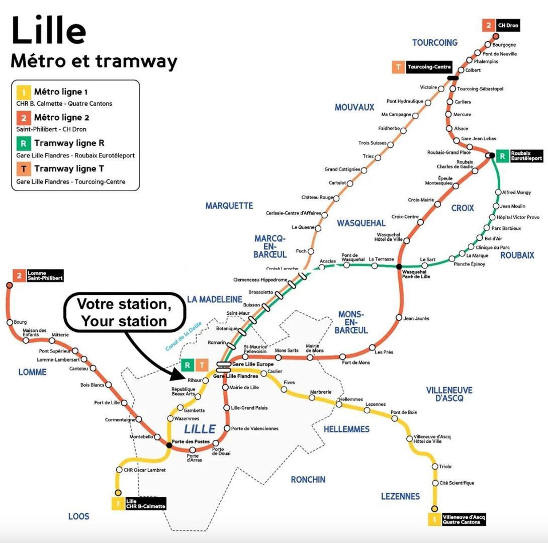 Apartamento Lille Centre - 1Br In The Heart Of Lille! Exterior foto